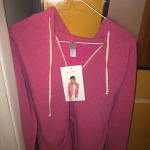 Pink zip up
